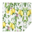 thumbnail image 1 of Yellow Lemon Fruit Leaves White Pattern Square Tablecloth,Waterproof Square Table Cover,Wipeable Spillproof Washable Table Cover for Home Kitchen Party Decor 42"X42"(107x107cm), 1 of 6