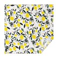 thumbnail image 1 of Yellow Lemon Fruit Leaves White Pattern Square Tablecloth,Waterproof Square Table Cover,Wipeable Spillproof Washable Table Cover for Home Kitchen Party Decor 60"x60"(152x152cm), 1 of 6