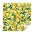 thumbnail image 1 of Yellow Lemon Fruit Leaves White Pattern Square Tablecloth,Waterproof Square Table Cover,Wipeable Spillproof Washable Table Cover for Home Kitchen Party Decor 60"x60"(152x152cm), 1 of 6