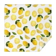 thumbnail image 1 of Yellow Lemon Fruit Leaves White Pattern Square Tablecloth,Waterproof Square Table Cover,Wipeable Spillproof Washable Table Cover for Home Kitchen Party Decor 52"x52"(132x132cm), 1 of 6
