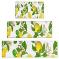 thumbnail image 1 of Yellow Lemon Fruit Limes White Pattern Kitchen Rugs Sets Of 3,Kitchen Runner Rugs Non Skid Washable,Decorative Kitchen Floor Mats for Kitchen,Sink,Laundry,17"x30"+ 17"x47" + 17"x59", 1 of 6