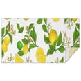thumbnail image 1 of Yellow Lemon Fruit Limes White Pattern Rectangle Tablecloth 60"x102",Waterproof Polyester Rectangle Table Cloth, Wipeable Spillproof Polyester Tablecloth for Dining, Camping, Indoor and Outdoor, 1 of 6