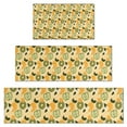 thumbnail image 1 of Yellow Lemon Fruit Mixed Fruits Yellow Pattern Kitchen Rugs Sets Of 3,Kitchen Runner Rugs Non Skid Washable,Decorative Kitchen Floor Mats for Kitchen,Sink,Laundry,17"x30"+ 17"x47" + 17"x59", 1 of 6