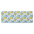 thumbnail image 1 of Yellow Lemon Fruit Patterns Blue White Pattern Kitchen Rug Mat,Kitchen Runner Rugs Non Skid Washable,Decorative Kitchen Floor Mats for Kitchen,Sink,Laundry,17"x47.2", 1 of 7