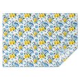 thumbnail image 1 of Yellow Lemon Fruit Patterns Blue White Pattern Rectangle Tablecloth 60"x84",Waterproof Polyester Rectangle Table Cloth, Wipeable Spillproof Polyester Tablecloth for Dining, Camping, Indoor and Outdoor, 1 of 5