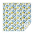 thumbnail image 1 of Yellow Lemon Fruit Patterns Blue White Pattern Square Tablecloth,Waterproof Square Table Cover,Wipeable Spillproof Washable Table Cover for Home Kitchen Party Decor 42"X42"(107x107cm), 1 of 6