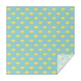 thumbnail image 1 of Yellow Lemon Fruit Shapes LightBlue Pattern Square Tablecloth,Waterproof Square Table Cover,Wipeable Spillproof Washable Table Cover for Home Kitchen Party Decor 52"x52"(132x132cm), 1 of 6