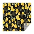 thumbnail image 1 of Yellow Lemon Fruit Slices Black Pattern Square Tablecloth,Waterproof Square Table Cover,Wipeable Spillproof Washable Table Cover for Home Kitchen Party Decor 42"X42"(107x107cm), 1 of 6