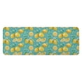 thumbnail image 1 of Yellow Lemon Fruit Slices Blue Pattern Kitchen Rug Mat,Kitchen Runner Rugs Non Skid Washable,Decorative Kitchen Floor Mats for Kitchen,Sink,Laundry,17"x47.2", 1 of 7