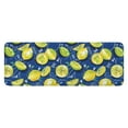 thumbnail image 1 of Yellow Lemon Fruit Slices Blue Pattern Kitchen Rug Mat,Kitchen Runner Rugs Non Skid Washable,Decorative Kitchen Floor Mats for Kitchen,Sink,Laundry,17"x47.2", 1 of 7