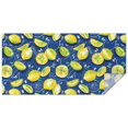 thumbnail image 1 of Yellow Lemon Fruit Slices Blue Pattern Rectangle Tablecloth 60"x120",Waterproof Polyester Rectangle Table Cloth, Wipeable Spillproof Polyester Tablecloth for Dining, Camping, Indoor and Outdoor, 1 of 6