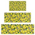 thumbnail image 1 of Yellow Lemon Fruit Slices Kitchen Rugs Sets Of 3,Kitchen Runner Rugs Non Skid Washable,Decorative Kitchen Floor Mats for Kitchen,Sink,Laundry,17"x30"+ 17"x47" + 17"x59", 1 of 6