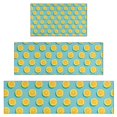 thumbnail image 1 of Yellow Lemon Fruit Slices LightBlue Pattern Kitchen Rugs Sets Of 3,Kitchen Runner Rugs Non Skid Washable,Decorative Kitchen Floor Mats for Kitchen,Sink,Laundry,17"x30"+ 17"x47" + 17"x59", 1 of 6