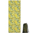 thumbnail image 1 of Yellow Lemon Fruit Slices LightGreen Pattern Hot Yoga Mat Towel Non Slip for Hot Yoga - Quick-Drying Yoga Mat Cover with 4 Corner Pockets with Travel Bag - Hot Yoga Towel Non Slip 70"x26", 1 of 6