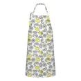 thumbnail image 1 of Yellow Lemon Fruit Slices White Pattern Apron-Garden Aprons for Women with Pockets-Cotton Linen Waterproof Kitchen Cooking Gardening Aprons Adjustable for Kitchen,Cooking,BBQ and Salon 33x27 Inch, 1 of 7