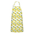thumbnail image 1 of Yellow Lemon Fruit Slices White Pattern Apron-Garden Aprons for Women with Pockets-Cotton Linen Waterproof Kitchen Cooking Gardening Aprons Adjustable for Kitchen,Cooking,BBQ and Salon 33x27 Inch, 1 of 7