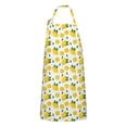thumbnail image 1 of Yellow Lemon Fruit Slices White Pattern Apron-Garden Aprons for Women with Pockets-Cotton Linen Waterproof Kitchen Cooking Gardening Aprons Adjustable for Kitchen,Cooking,BBQ and Salon 33x27 Inch, 1 of 7