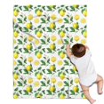 thumbnail image 1 of Yellow Lemon Fruit Slices White Pattern Blanket,Comfortable Soft Flannel Throw Blanket,All Season,Warm Lightweight Blankets for Sofa Bed Couch Living Room Chair,30"x40", 1 of 4