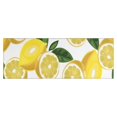 thumbnail image 1 of Yellow Lemon Fruit Slices White Pattern Kitchen Rug Mat,Kitchen Runner Rugs Non Skid Washable,Decorative Kitchen Floor Mats for Kitchen,Sink,Laundry,17"X47", 1 of 5