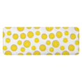 thumbnail image 1 of Yellow Lemon Fruit Slices White Pattern Kitchen Rug Mat,Kitchen Runner Rugs Non Skid Washable,Decorative Kitchen Floor Mats for Kitchen,Sink,Laundry,17"x47.2", 1 of 7