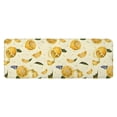 thumbnail image 1 of Yellow Lemon Fruit Slices White Pattern Kitchen Rug Mat,Kitchen Runner Rugs Non Skid Washable,Decorative Kitchen Floor Mats for Kitchen,Sink,Laundry,17"x47.2", 1 of 7