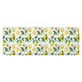 thumbnail image 1 of Yellow Lemon Fruit Slices White Pattern Kitchen Rug Mat,Kitchen Runner Rugs Non Skid Washable,Decorative Kitchen Floor Mats for Kitchen,Sink,Laundry,17"x47.2", 1 of 7