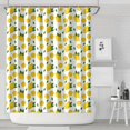 thumbnail image 1 of Yellow Lemon Fruit Slices White Pattern Shower Curtain 72"x84" ,Bathroom Decorative Shower Curtains Set with 12 Hooks,Modern Waterproof Washable Shower Curtain, 1 of 6