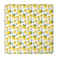 thumbnail image 1 of Yellow Lemon Fruit Slices White Pattern Square Fitted Tablecloth with Elastic Edge,Square Table Cover,Washable Elastic Table Cover for Home Kitchen Party Decor 34"x34", 1 of 6