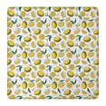 thumbnail image 1 of Yellow Lemon Fruit Slices White Pattern Square Fitted Tablecloth with Elastic Edge,Square Table Cover,Washable Elastic Table Cover for Home Kitchen Party Decor 36"x36", 1 of 6