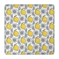 thumbnail image 1 of Yellow Lemon Fruit Slices White Pattern Square Fitted Tablecloth with Elastic Edge,Square Table Cover,Washable Elastic Table Cover for Home Kitchen Party Decor 34"x34", 1 of 6