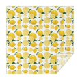 thumbnail image 1 of Yellow Lemon Fruit Slices White Pattern Square Tablecloth,Waterproof Square Table Cover,Wipeable Spillproof Washable Table Cover for Home Kitchen Party Decor 60"x60"(152x152cm), 1 of 6
