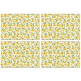 thumbnail image 1 of Yellow Lemon Fruit Slices White Pattern Summer Placemats Table Placemats Set Of 4-Linen Kitchen Washable Placemats Table Mats 11.8"x17.7" Non-Slip Heat Resistant, 1 of 6