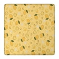 thumbnail image 1 of Yellow Lemon Fruit Slices Yellow Pattern Square Fitted Tablecloth with Elastic Edge,Square Table Cover,Washable Elastic Table Cover for Home Kitchen Party Decor 36"x36", 1 of 6