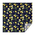 thumbnail image 1 of Yellow Lemon Fruits DarkBlue Pattern Square Tablecloth,Waterproof Square Table Cover,Wipeable Spillproof Washable Table Cover for Home Kitchen Party Decor 42"X42"(107x107cm), 1 of 6