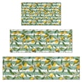thumbnail image 1 of Yellow Lemon Fruits StripedGreen Pattern Kitchen Rugs Sets Of 3,Kitchen Runner Rugs Non Skid Washable,Decorative Kitchen Floor Mats for Kitchen,Sink,Laundry,17"x30"+ 17"x47" + 17"x59", 1 of 6