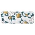 thumbnail image 1 of Yellow Lemon Fruits White Pattern Kitchen Rug Mat,Kitchen Runner Rugs Non Skid Washable,Decorative Kitchen Floor Mats for Kitchen,Sink,Laundry,17"x47.2", 1 of 7