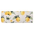thumbnail image 1 of Yellow Lemon Fruits White Pattern Kitchen Rug Mat,Kitchen Runner Rugs Non Skid Washable,Decorative Kitchen Floor Mats for Kitchen,Sink,Laundry,17"x47.2", 1 of 7