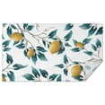 thumbnail image 1 of Yellow Lemon Fruits White Pattern Rectangle Tablecloth 60"x102",Waterproof Polyester Rectangle Table Cloth, Wipeable Spillproof Polyester Tablecloth for Dining, Camping, Indoor and Outdoor, 1 of 6