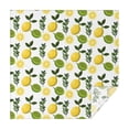 thumbnail image 1 of Yellow Lemon Fruits White Pattern Square Tablecloth,Waterproof Square Table Cover,Wipeable Spillproof Washable Table Cover for Home Kitchen Party Decor 52"x52"(132x132cm), 1 of 6
