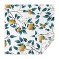 thumbnail image 1 of Yellow Lemon Fruits White Pattern Square Tablecloth,Waterproof Square Table Cover,Wipeable Spillproof Washable Table Cover for Home Kitchen Party Decor 60"x60"(152x152cm), 1 of 6
