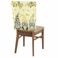 thumbnail image 1 of Yellow Lemon Gnome Chair Covers Set of 6 Summer Fruit Pink Flower Plant Chair Back Covers Stretch Removable Washable Slipcovers Protector for Dining Room Kitchen Party Decor, 1 of 9