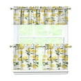 thumbnail image 1 of Yellow Lemon Kitchen Curtains and Valances Set - 3 Piece Kitchen Curtains Sets with Valance for Windows Rod Pocket Machine Washable Kitchen Decor Decorations (54"x18"+2x27.5"x24"), 1 of 6