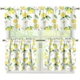 thumbnail image 1 of Yellow Lemon Kitchen Curtains Window Curtains and Valance Set 3 Piece Curtains Swag for Bedroom Living Room, Tier Curtains 24 Inch with Valance, 1 of 1