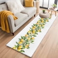 thumbnail image 1 of Yellow Lemon Kitchen Runner Rug 2x6 Washable Runners for Hallway Non Slip Simple Spring Botanical Fruit Leaves Flower Large Area Rug Indoor Floor Carpet for Bathroom Laundry Entryway Bedroom, 1 of 8