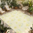 thumbnail image 1 of Yellow Lemon Outdoor Rug for Patio/Deck/Porch, Non-Slip Large Area Rug 5 x 7 Ft, Summer Farmhouse Fruits Leaves Lemon Indoor Outdoor Rugs Washable Area Rugs, Reversible Camping Rug Carpet Runner, 1 of 8