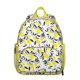 thumbnail image 1 of Yellow Lemon Pattern Backpack for Summer, Lightweight Small Daypack with Fresh Citrus Print Design, 1 of 6