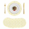 thumbnail image 1 of Yellow Lemon Round 13 Inch Placemats Set of 6, Summer Farmhouse Fruits Leaves Lemon HeatResistant Non Slip Place Mats for Dining Table, Wipeable Braided Kitchen Table Mats for Housewarming, 1 of 9