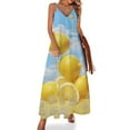 thumbnail image 1 of Yellow Lemon Sleeveless Dress for Women Clothing Female Women's Summer Skirt, 1 of 7