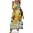 thumbnail image 1 of Yellow Lemon Sleeveless Dress for Women Clothing Female Women's Summer Skirt, 1 of 7