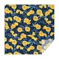 thumbnail image 1 of Yellow Lemon Slices DarkBlue Pattern Square Tablecloth,Waterproof Square Table Cover,Wipeable Spillproof Washable Table Cover for Home Kitchen Party Decor 52"x52"(132x132cm), 1 of 6